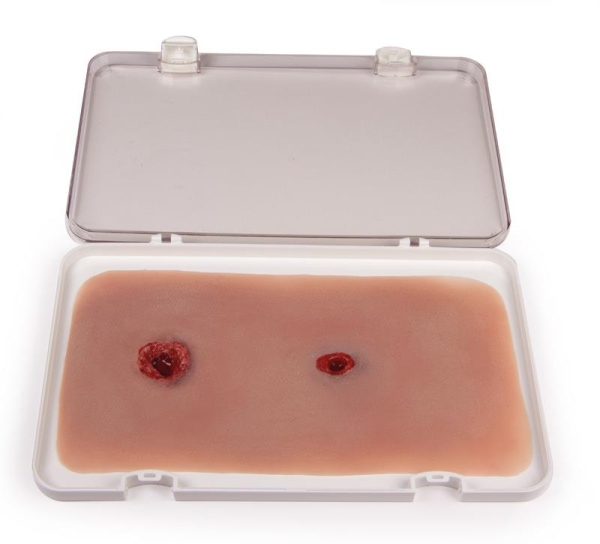 (NW104) Wound Moulage Bullet Wound, Arm with Bleeding Function